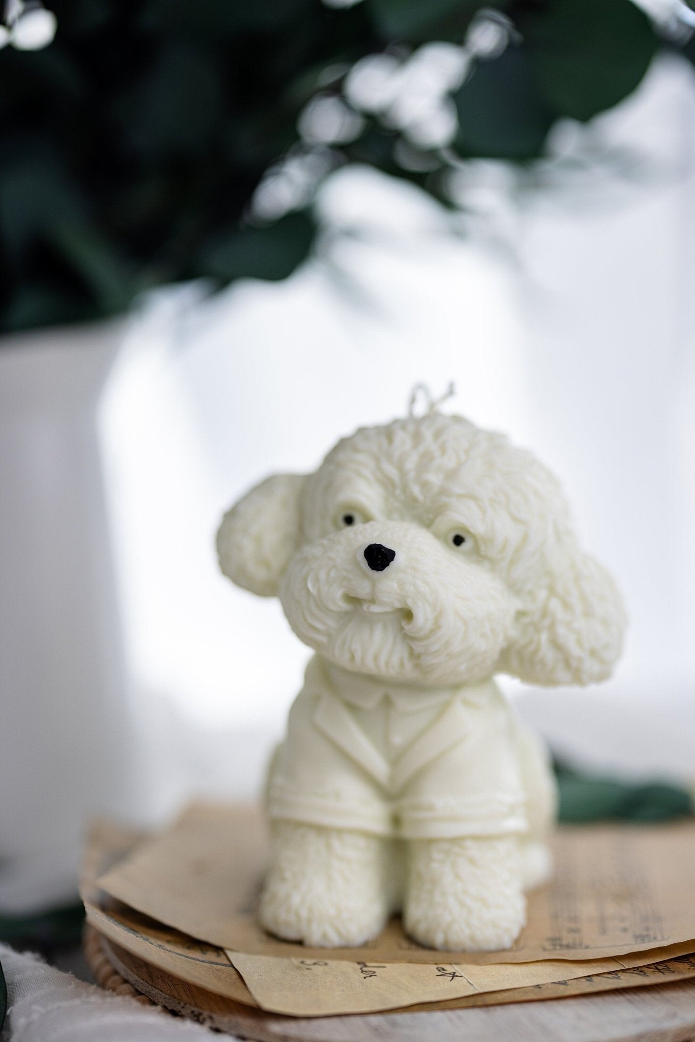 Large Poodle Candle , 3D Dog Candle,Handmade with 100% Soy Wax, Puppy Candle