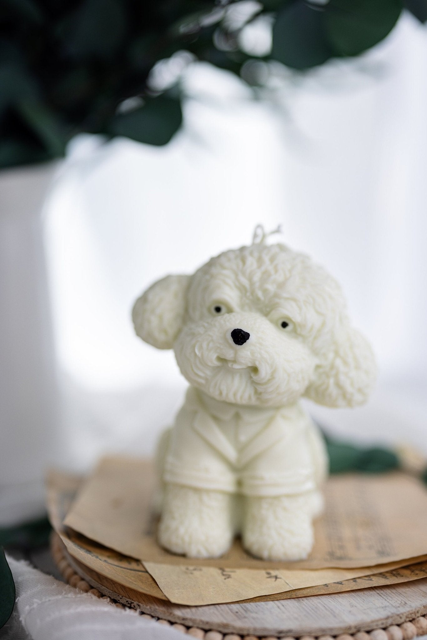 Large Poodle Candle , 3D Dog Candle,Handmade with 100% Soy Wax, Puppy Candle