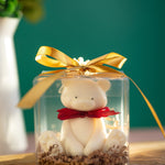 Teddy Bear Candle | Cute Decorative Pillar | Nursery Decor | Baby Shower Gift | Unique Candle /Cute Sitting Teddy Bear 2024