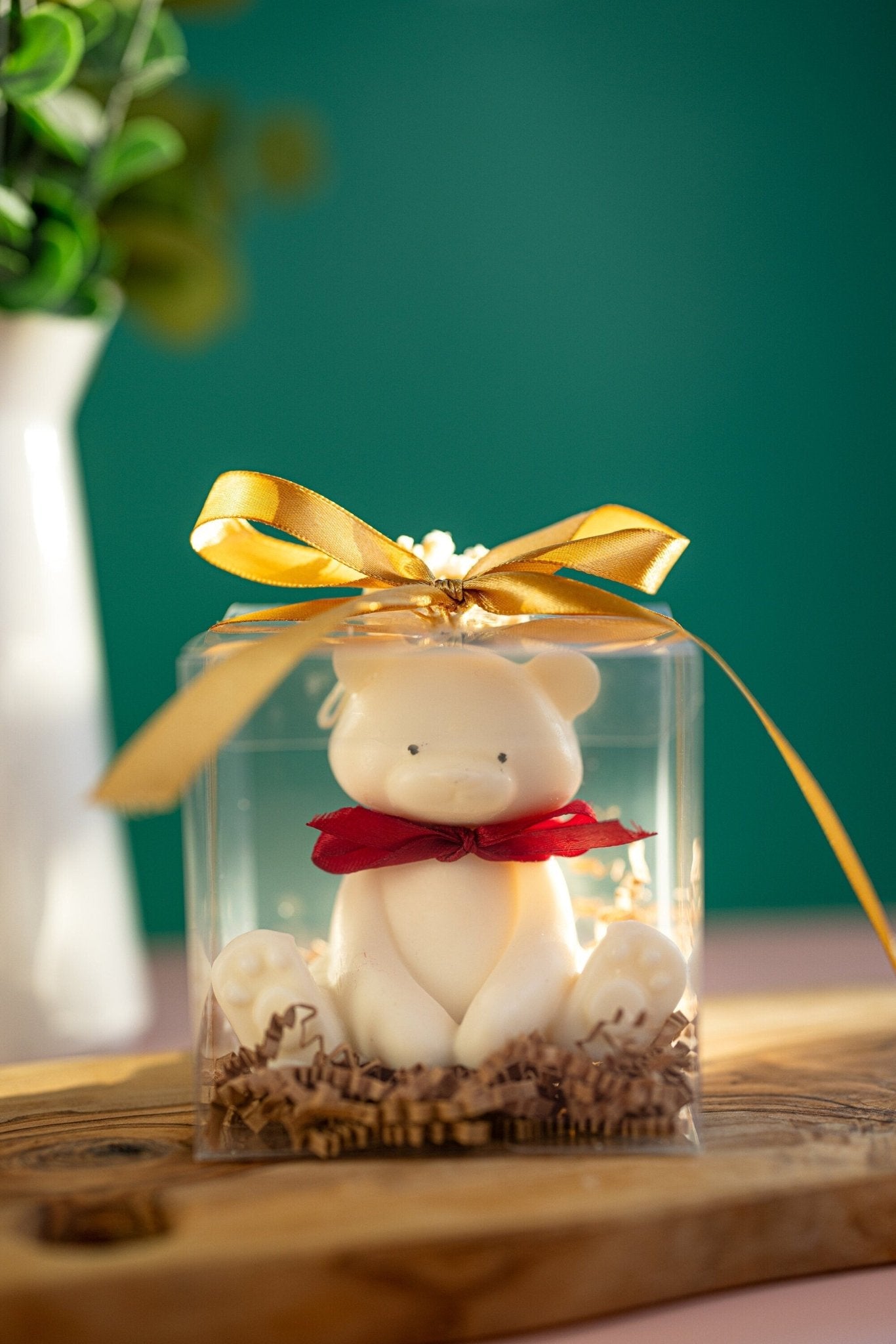 Teddy Bear Candle | Cute Decorative Pillar | Nursery Decor | Baby Shower Gift | Unique Candle /Cute Sitting Teddy Bear 2024