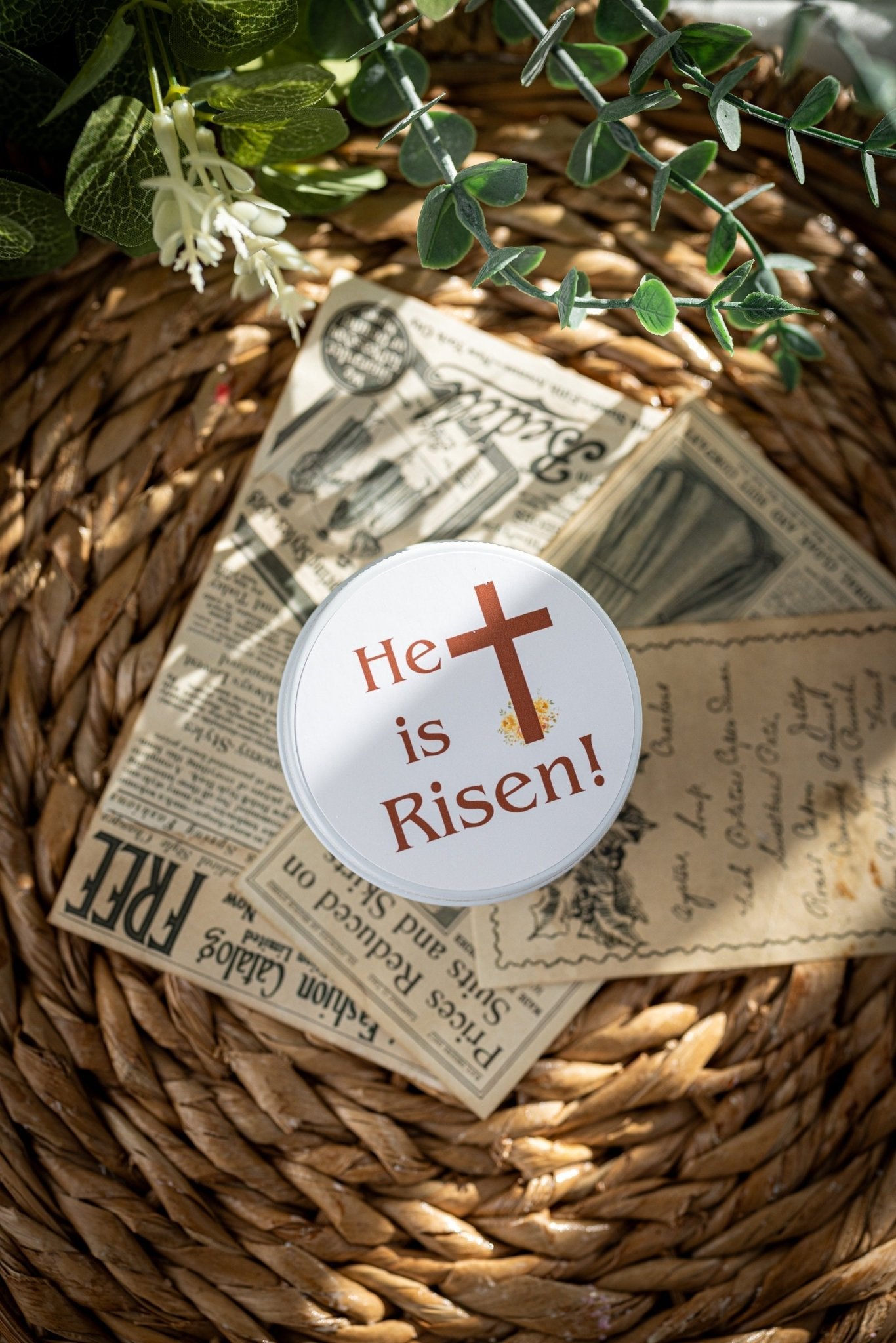 Easter Candle Favors - Happy Easter Favors for Guests, Christian Candle Favor, Bulk Candles, Easter Tins Candle