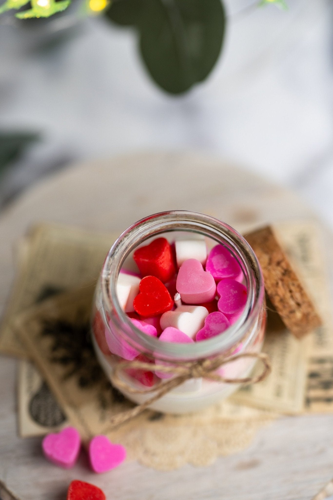 Hearts candle | Candy Hearts Candle| Conversation Hearts candle| Love candle| Valentines day candle | soy candle | gifts