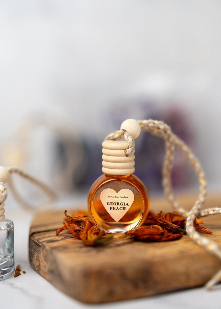 Heart-Shaped Car Diffuser with Air Freshener for Women - Cute and Luxury Hanging Accessory - MY Sunshine Candless