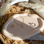 Irregular Oval Cloud Trinket Tray,Coffee Table Tray,Catch All Tray , Aesthetic Table Jesmonite Tray, Decorative tray