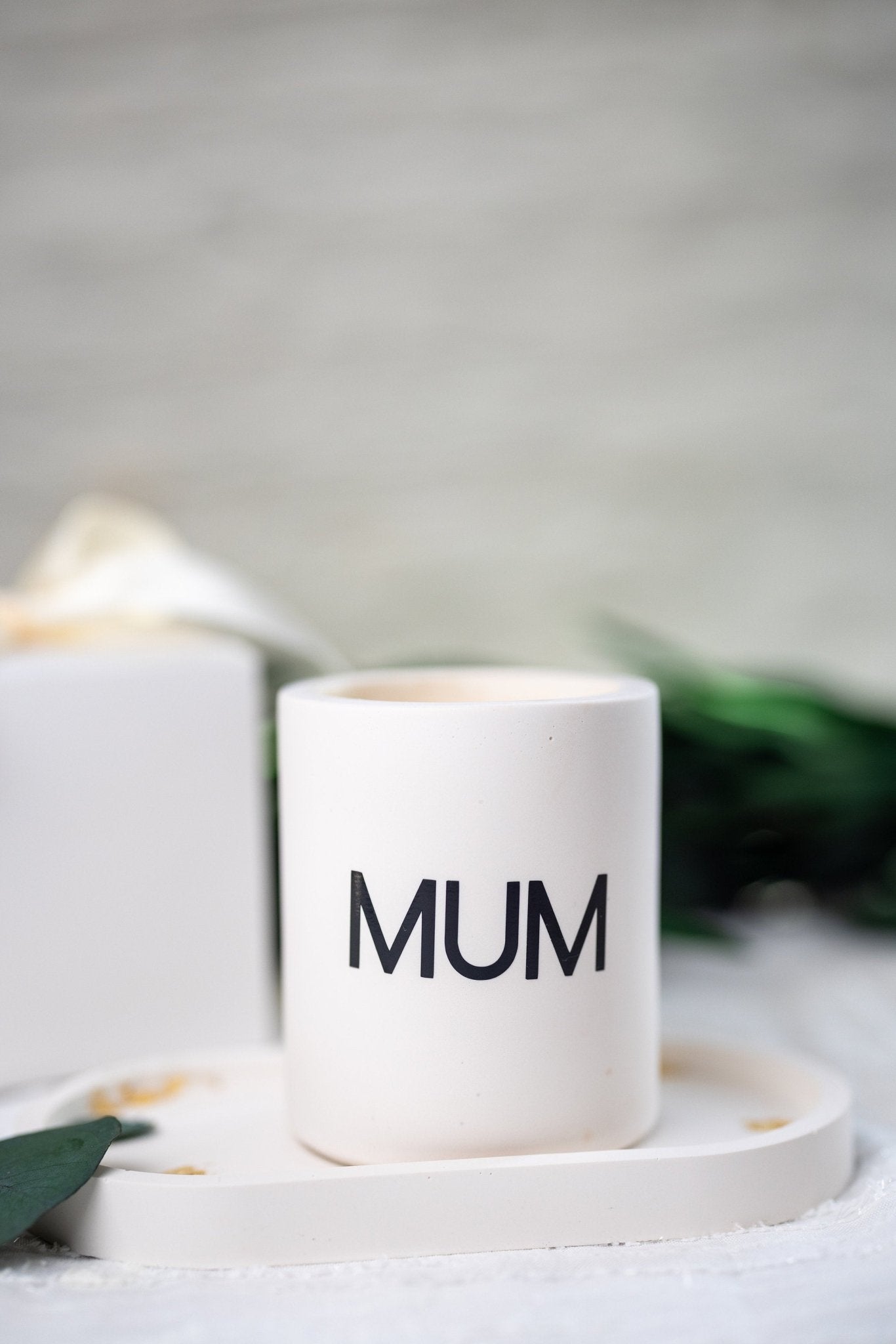 MUM Candle /Scented Soy Candle /Wood Wick Candle/ Jasmine Resin Jar