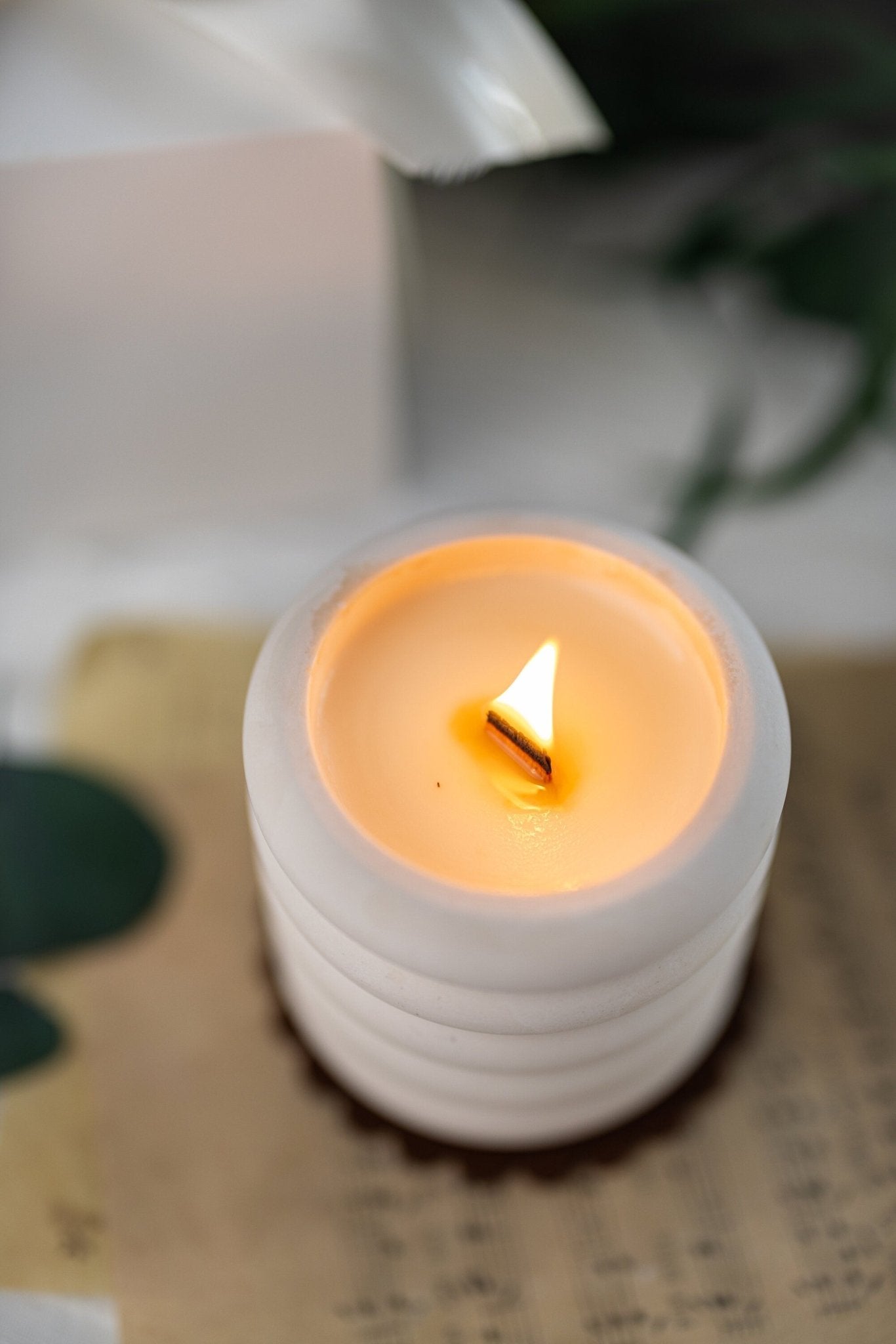 Cloud Jar/Jesmonite Resin Candle Jar /Scented Soy Candle/Handmade Jars/Wood Wick Candles