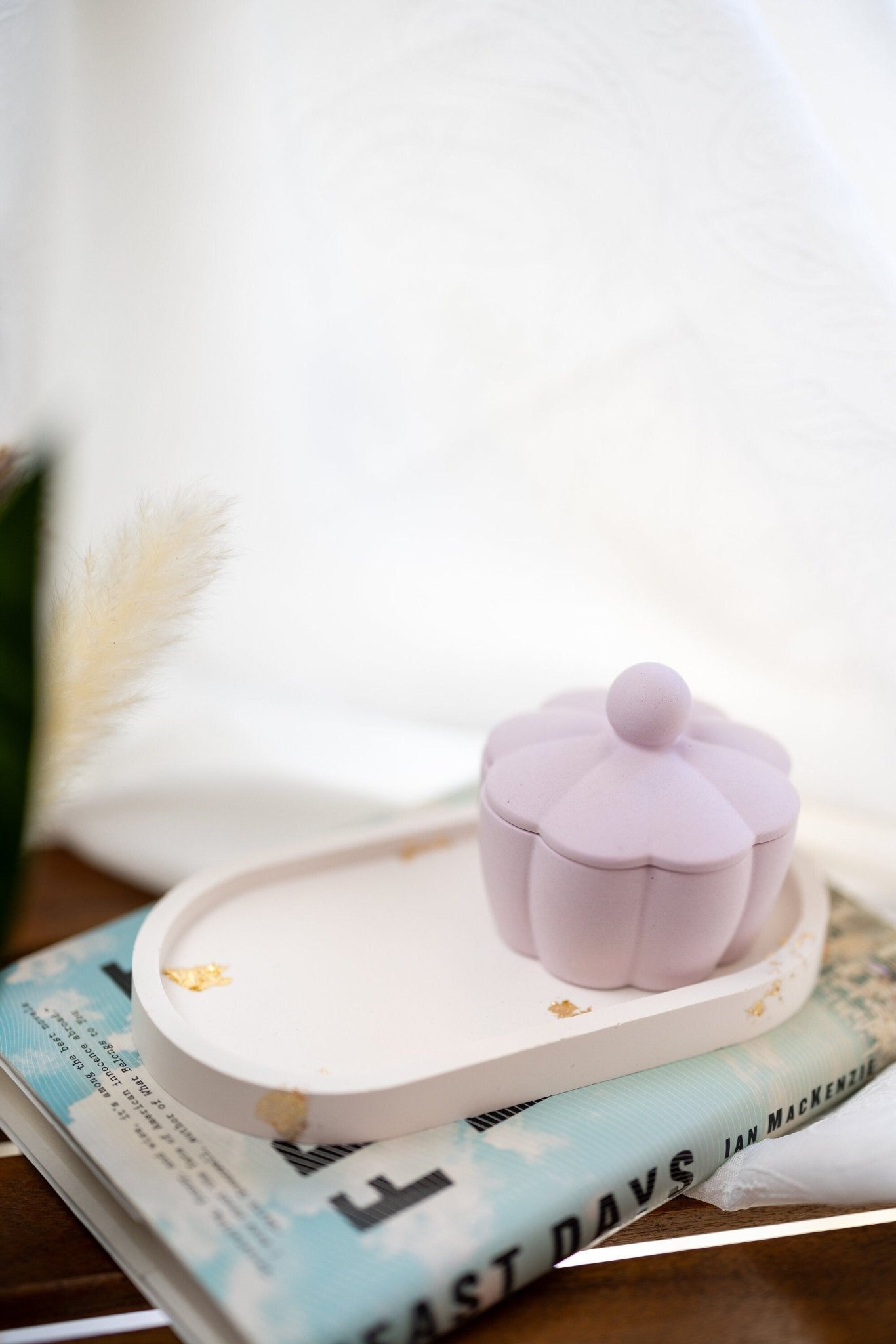 Tray, Bathroom Tray, Oval Tray, Coffee Table Tray, Jewelry Tray, Vanity Tray, Candle Tray, Trinket Tray, Decorative Jesmonite Tray