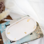 Tray, Bathroom Tray, Oval Tray, Coffee Table Tray, Jewelry Tray, Vanity Tray, Candle Tray, Trinket Tray, Decorative Jesmonite Tray