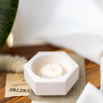 Hexagon Tea light Candle Holder, Candle Holder , Box Decor , Epoxy Decor