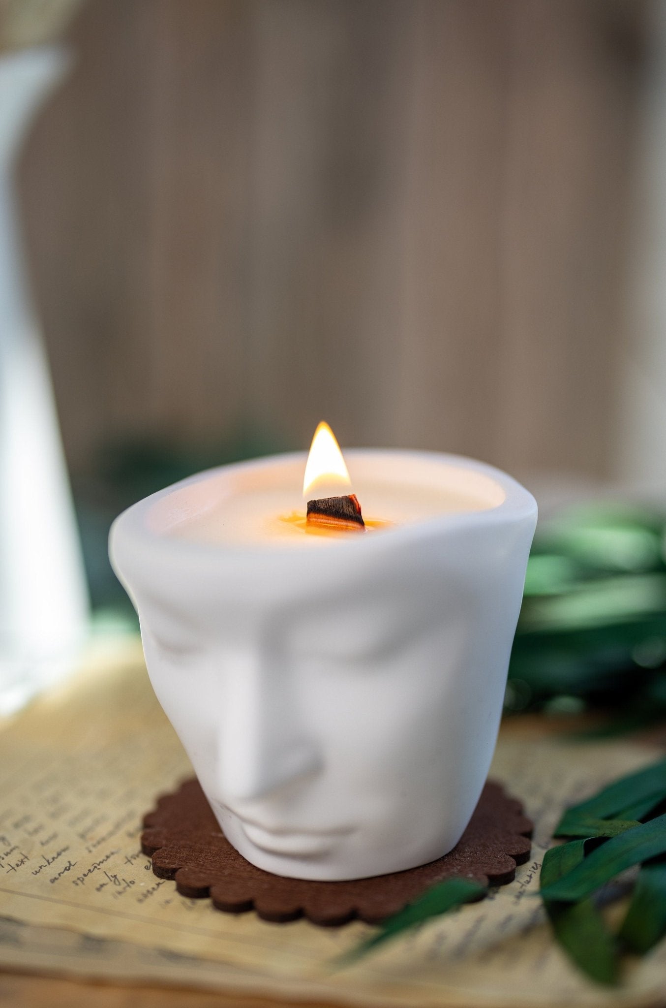 Handmade Face Planter Pot , Decorative Tray , Unique Flower Pot , Concerete Tray