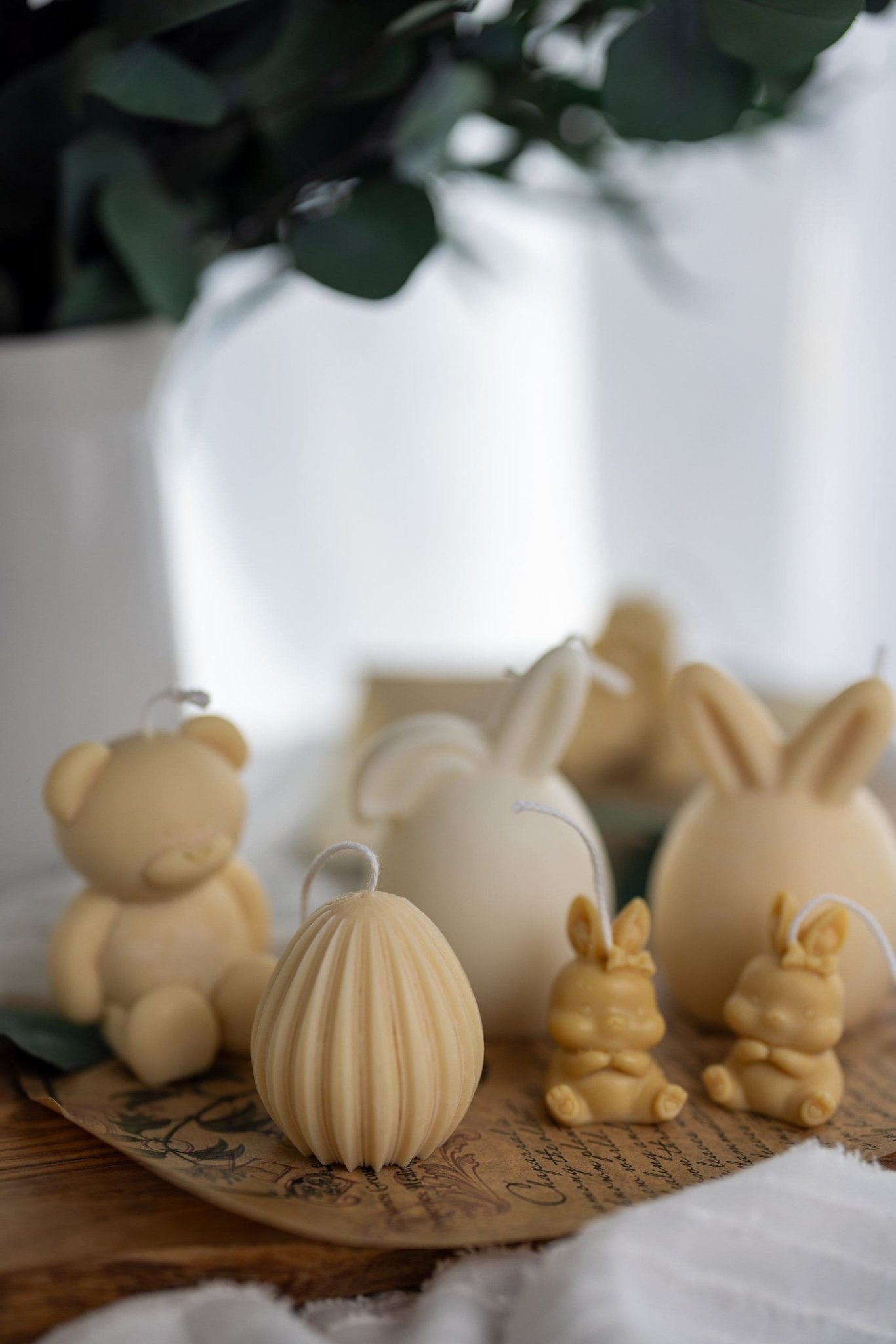 Easter Bunny Eggs Candle , V shape Candle , Melon Veins Egg Candle, Stripes Candle,Mini Cute Bunny Candle