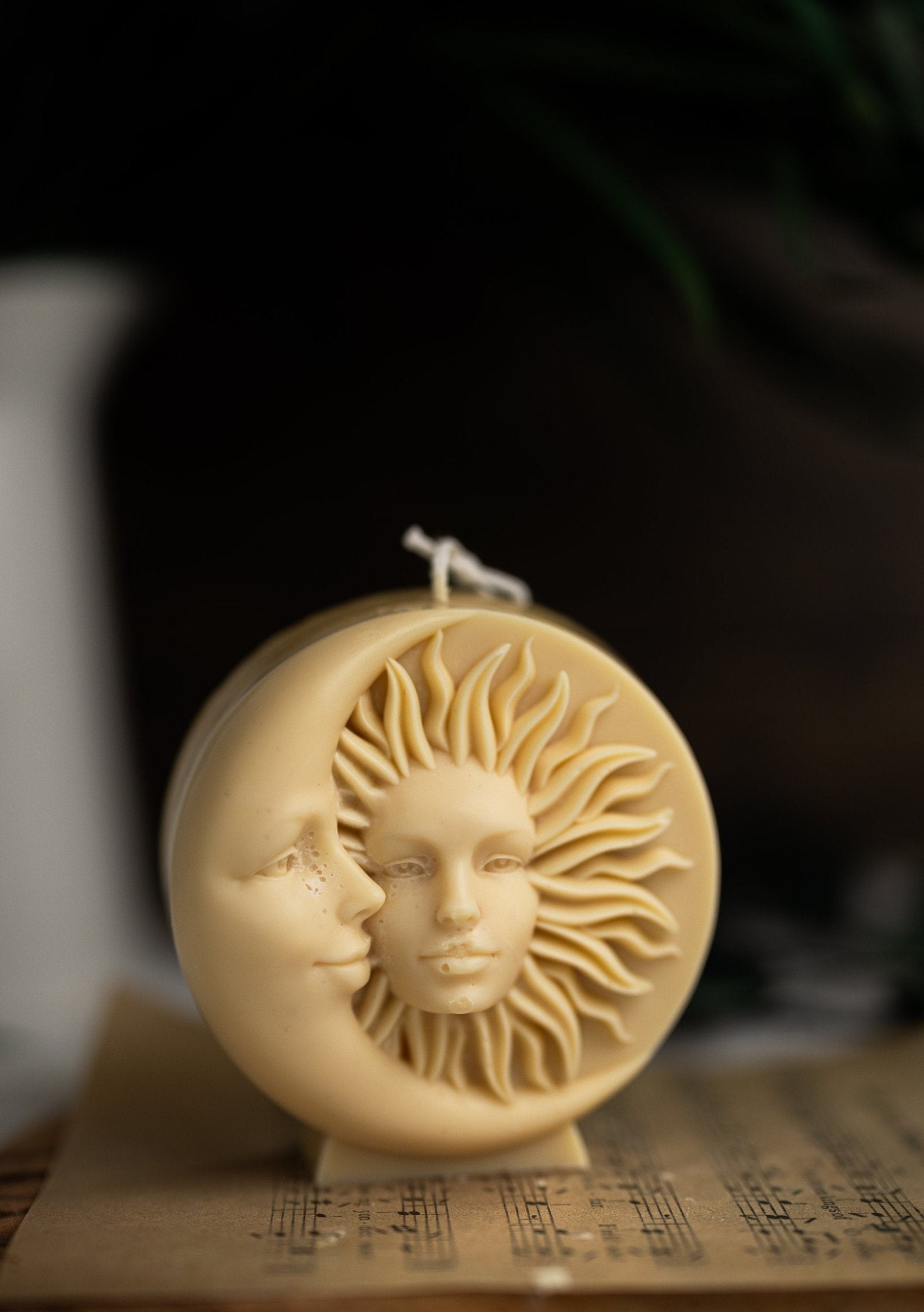 Sun and Moon Large Candle, Couple Candle , Shaped Candle, Moon and Sun Candle