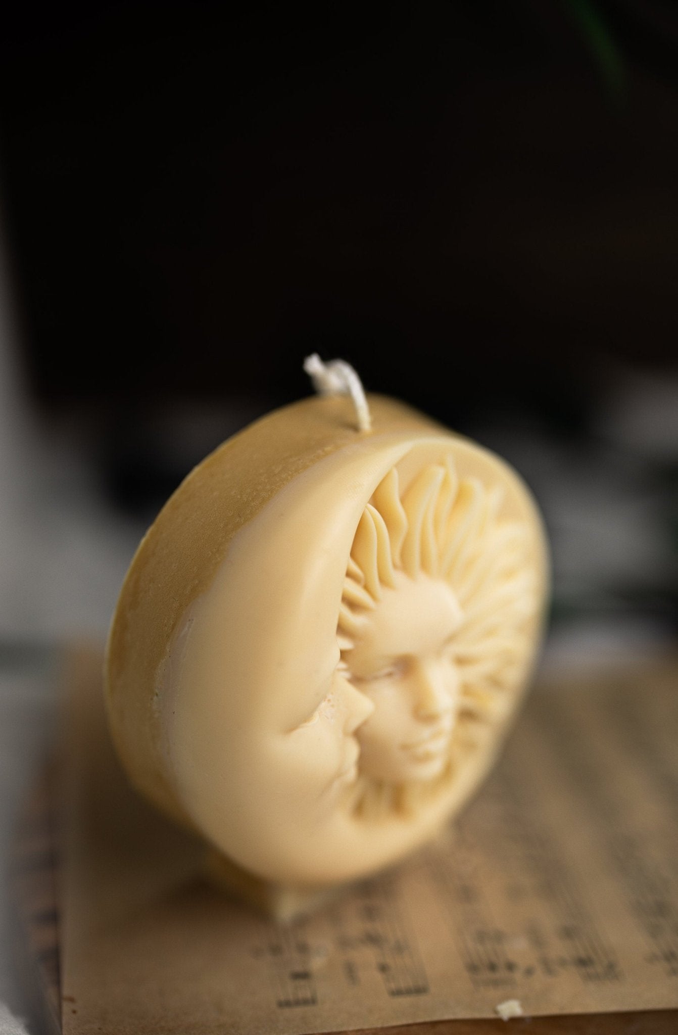 Sun and Moon Large Candle, Couple Candle , Shaped Candle, Moon and Sun Candle