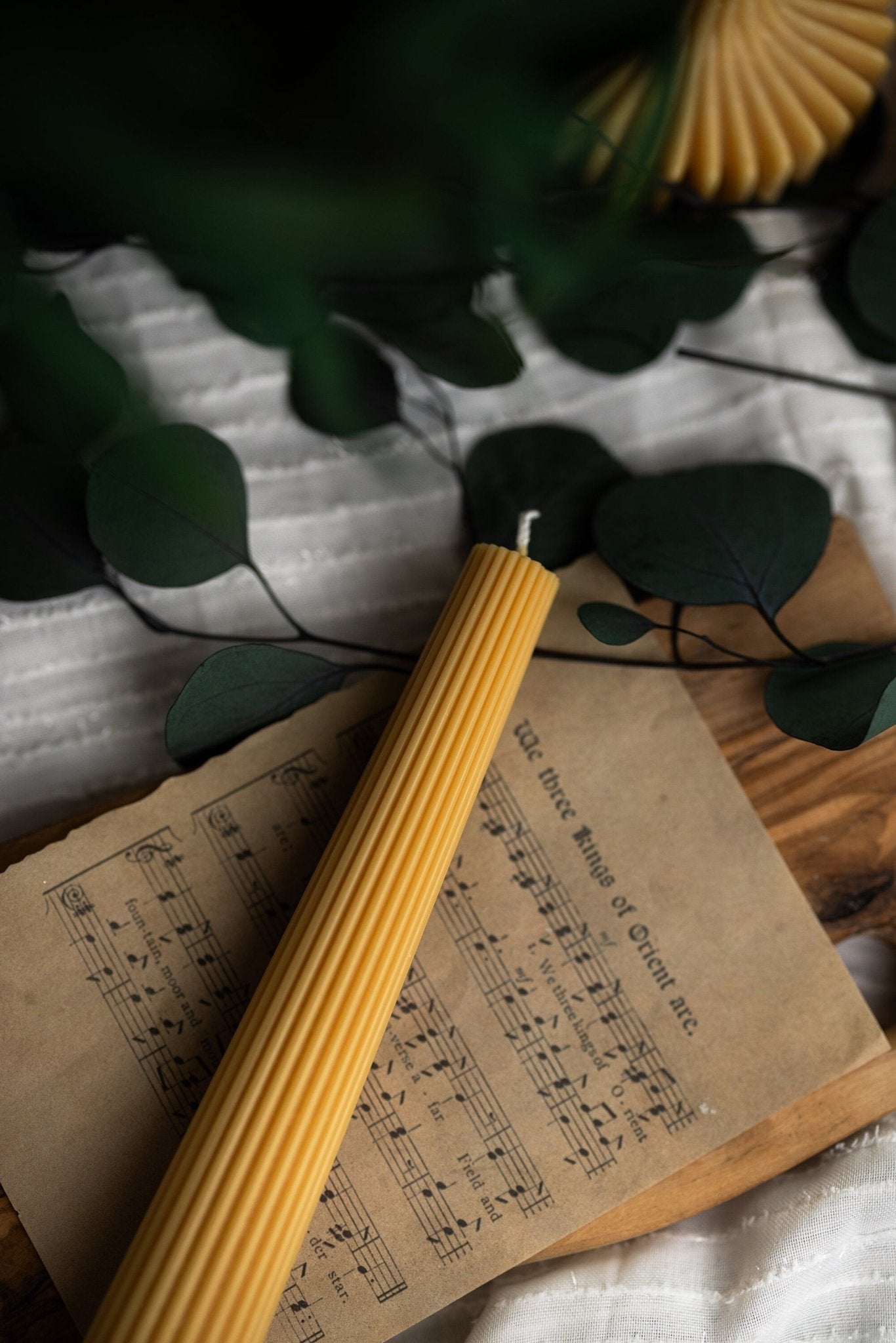 Ribbed Pillar Candle, Greko Column Ribbed Candles, Dinner Table Candle, Dinner Candle, Decorative Candle, Marble Candle