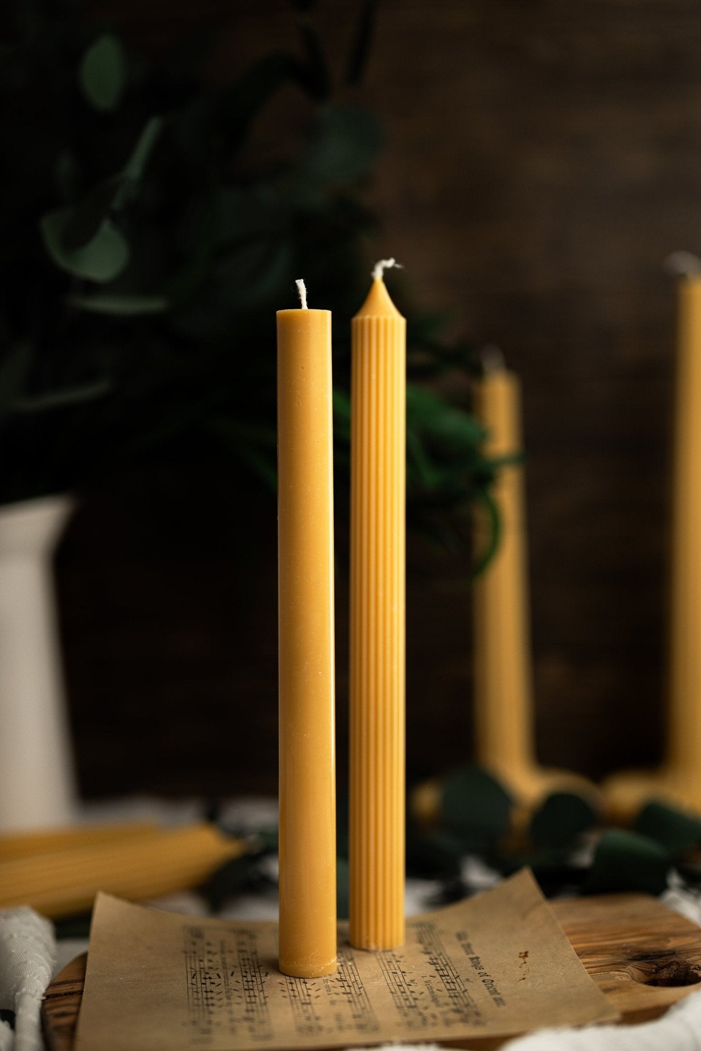 Ribbed Taper Candle , Roman Column Pillar Candle , Ombre Taper Candles , Home Decor , Dining table ,Events