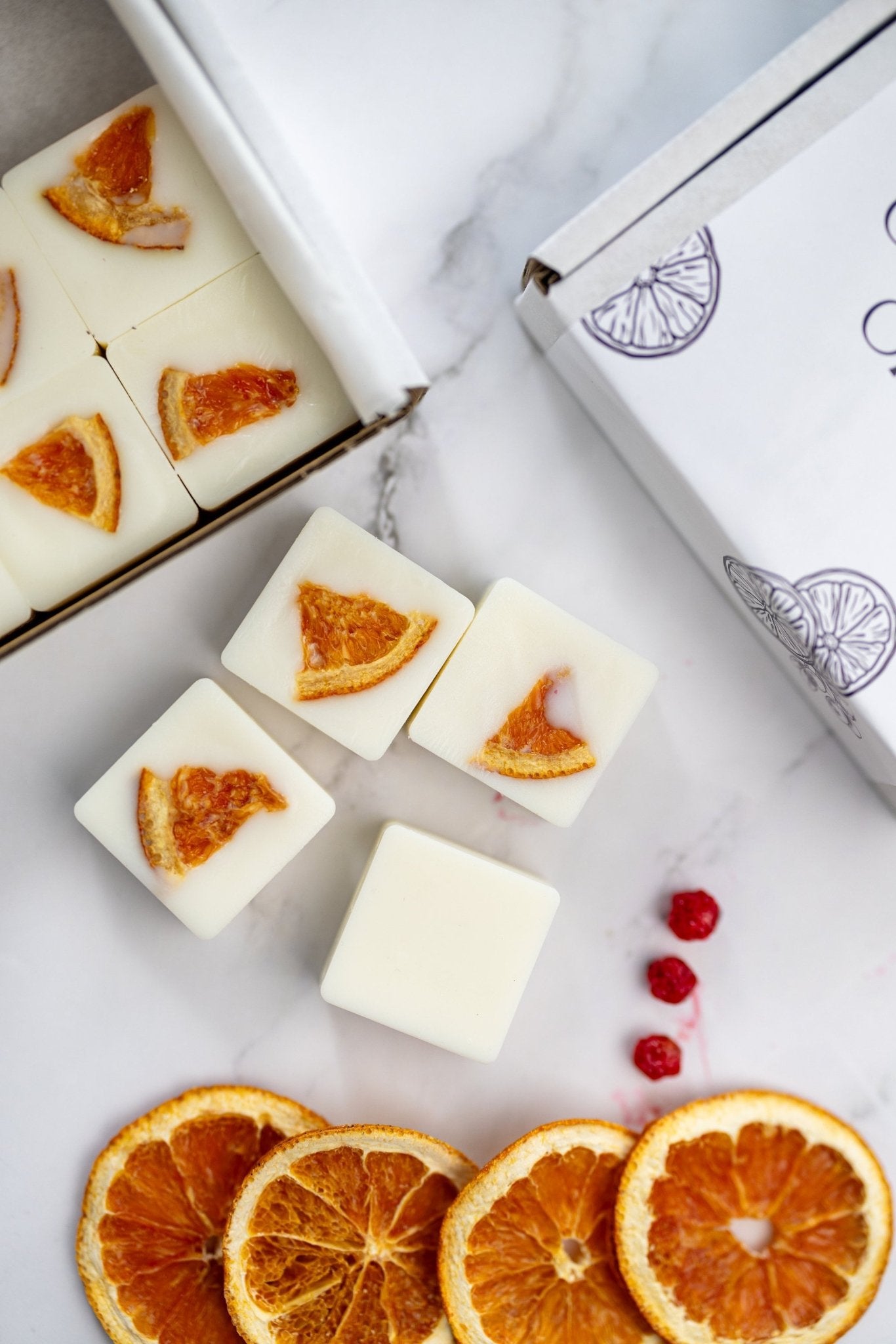 Amazing High Scent Wax Melts , Orange & Cranberry Make with 100% Natural Soy Wax