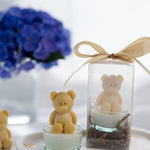 Mini Teddy Bear Candle Favors , Perfect for Bear Parties , Mimi Bear Candles for Baby Showers & Birthdays