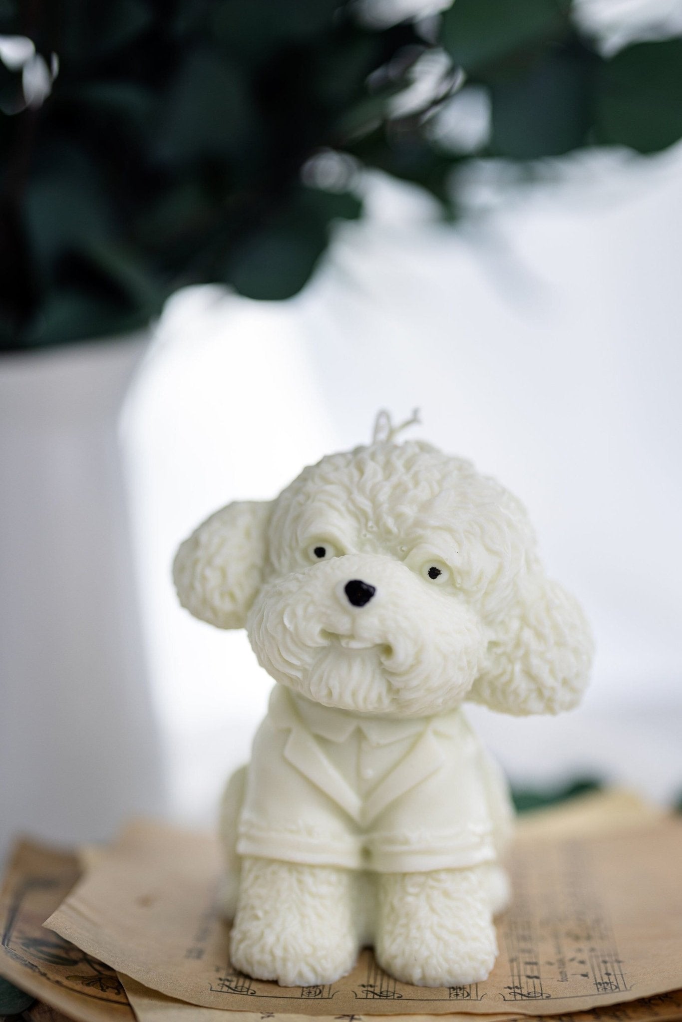 Large Poodle Candle , 3D Dog Candle,Handmade with 100% Soy Wax, Puppy Candle