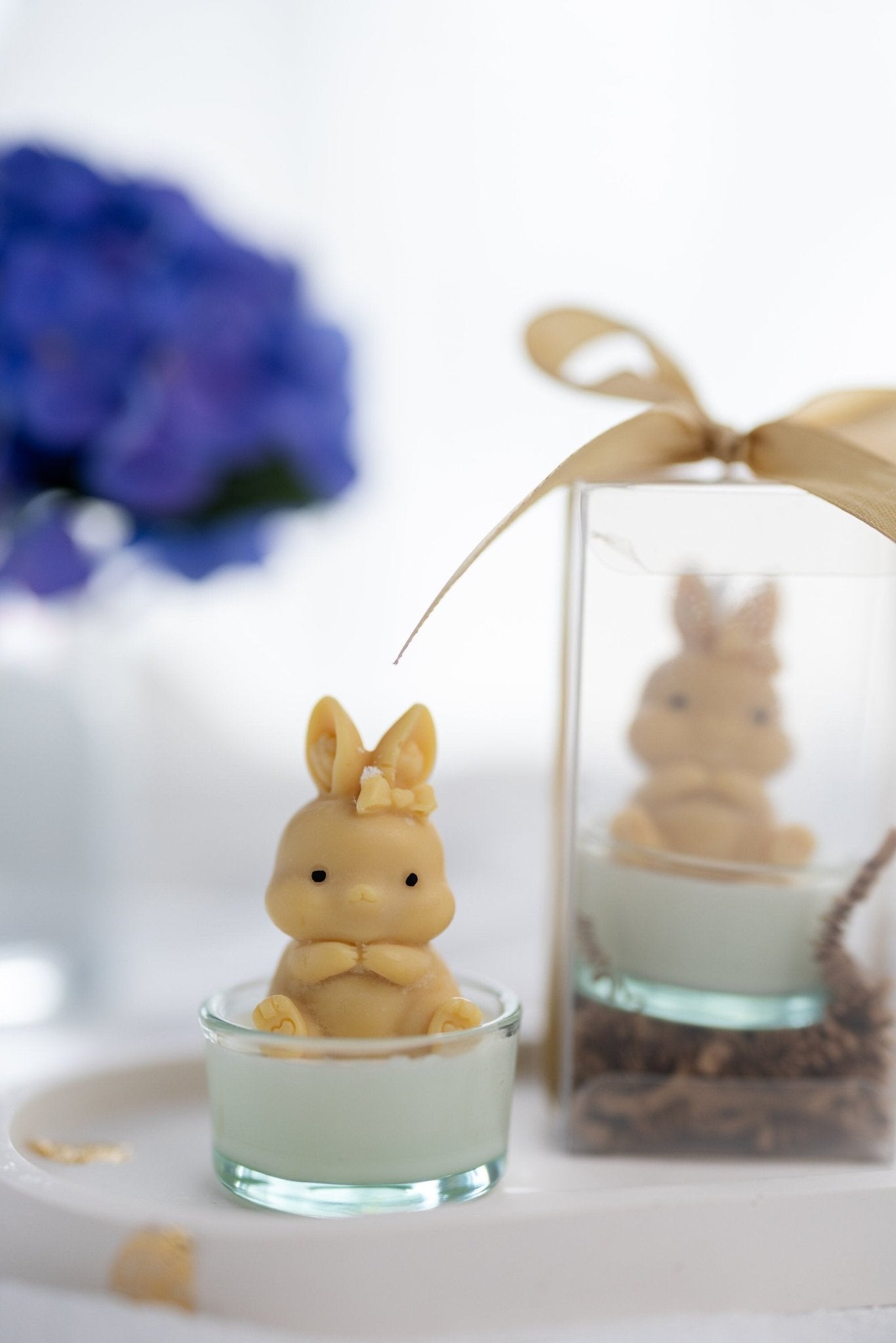 Mini Cute Bunny Candle Favors , Perfect for Easter Parties , Mimi Bunny Candles for Baby Showers & Birthdays