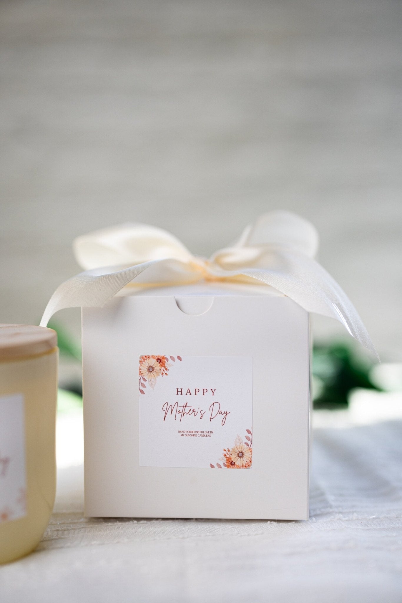 Mother's Day Gift Basket,Candle Gift Set//Personalized Mother's Day Gift,Choose Your Scent,Floral Mother's Day Gift,Gift Trio Set