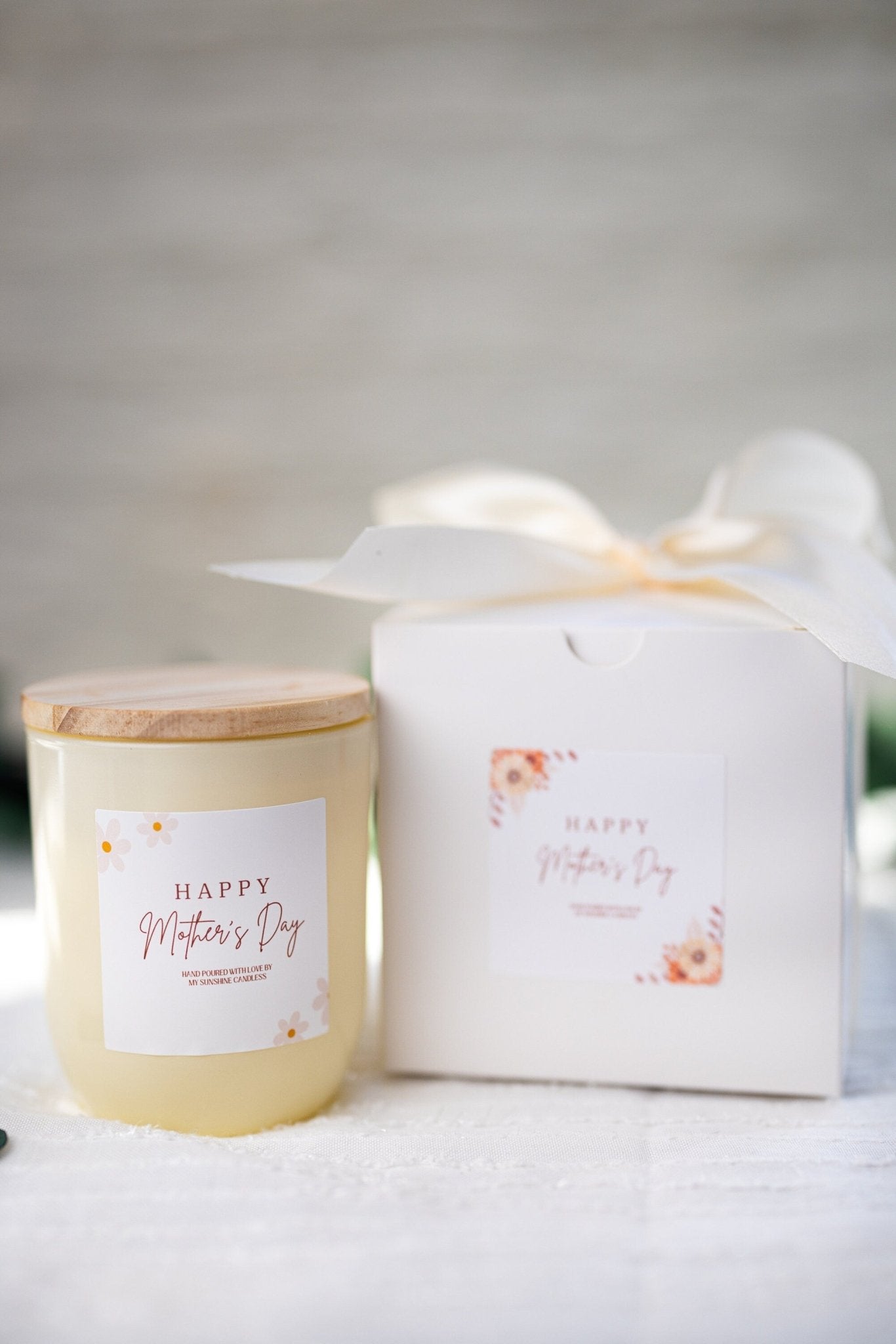 Mother's Day Gift Basket,Candle Gift Set//Personalized Mother's Day Gift,Choose Your Scent,Floral Mother's Day Gift,Gift Trio Set