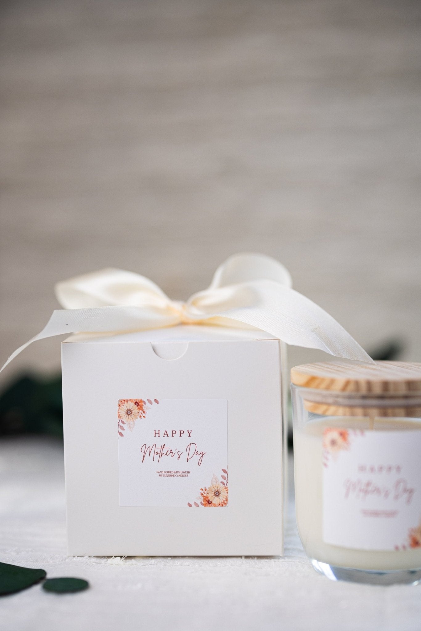 Mother's Day Gift Basket,Candle Gift Set//Personalized Mother's Day Gift,Choose Your Scent,Floral Mother's Day Gift,Gift Trio Set