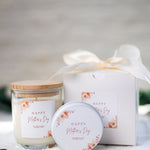 Mother's Day Gift Basket,Candle Gift Set//Personalized Mother's Day Gift,Choose Your Scent,Floral Mother's Day Gift,Gift Trio Set