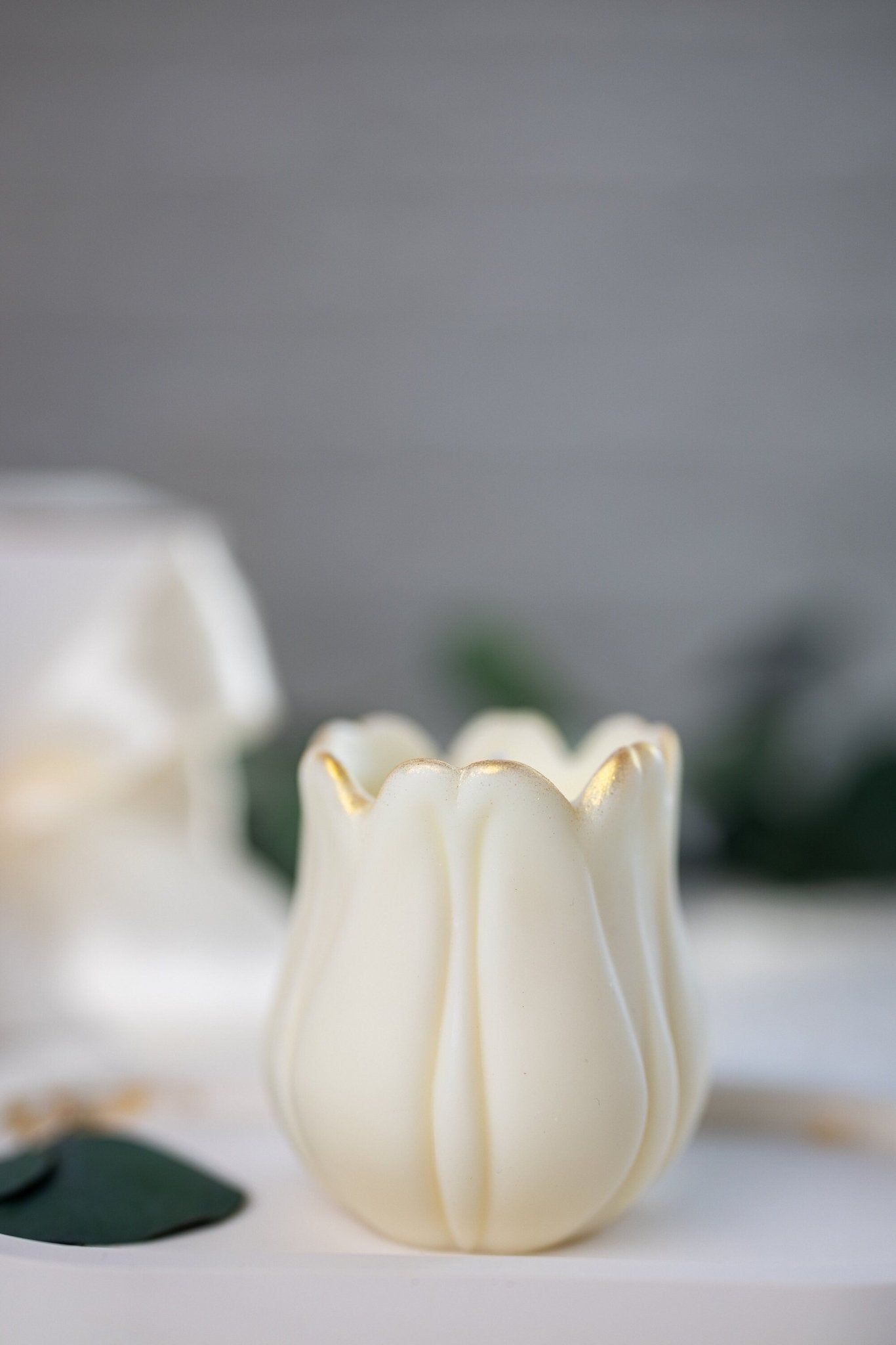 Golden Unique Tulip Candles, Handmade Tulip Candle, Bridesmaid Gift, Wedding Favor, Flower Tulip, Mother's Day Gift, Housewarming Gift