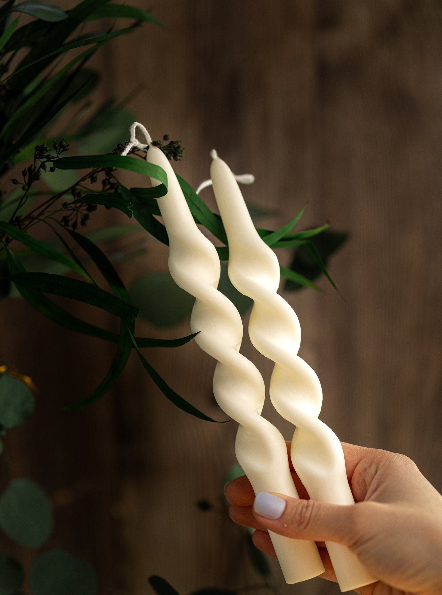 Twisted Spiral Candle /Taper Candles /Dinner Table/Weeding Candles /Any Color /Soy Wax Candles