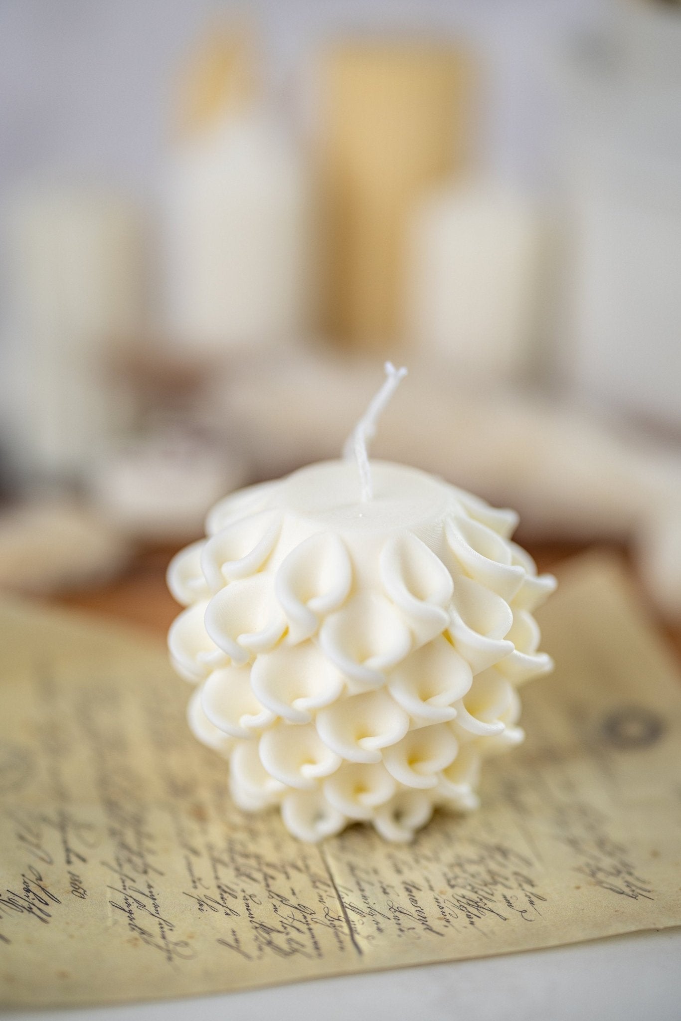 Irregular Geometric Wave Candle /Modern Candle /Unique Design Aesthetic Candle/ Decorative Candle /Flower Candle