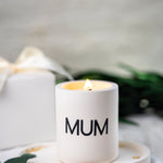 MUM Candle /Scented Soy Candle /Wood Wick Candle/ Jasmine Resin Jar
