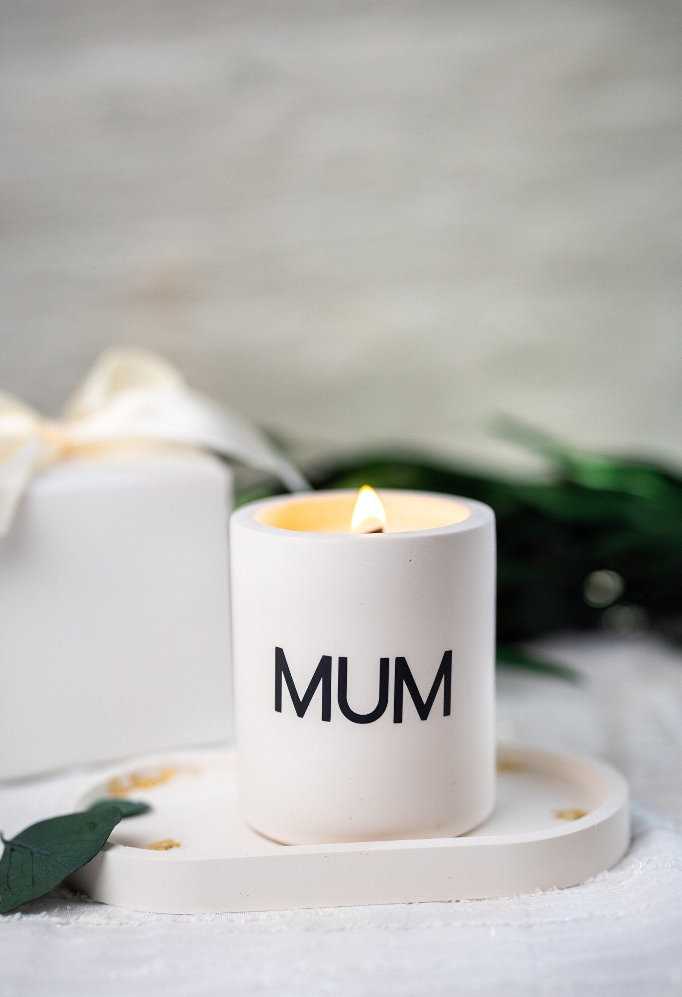 MUM Candle /Scented Soy Candle /Wood Wick Candle/ Jasmine Resin Jar