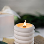 Cloud Jar/Jesmonite Resin Candle Jar /Scented Soy Candle/Handmade Jars/Wood Wick Candles