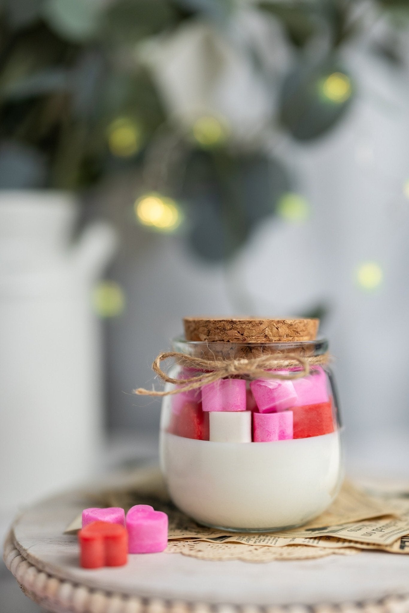 Hearts candle | Candy Hearts Candle| Conversation Hearts candle| Love candle| Valentines day candle | soy candle | gifts