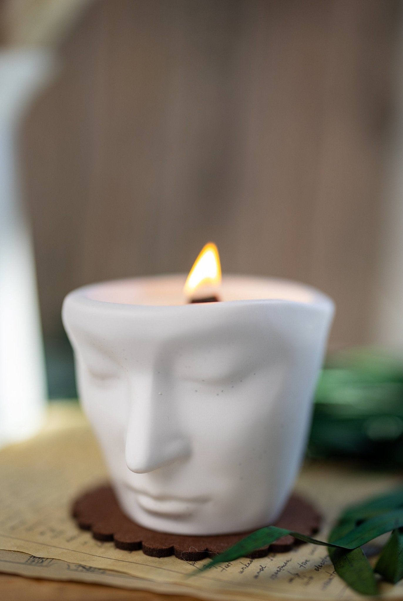 Handmade Face Planter Pot , Decorative Tray , Unique Flower Pot , Concerete Tray