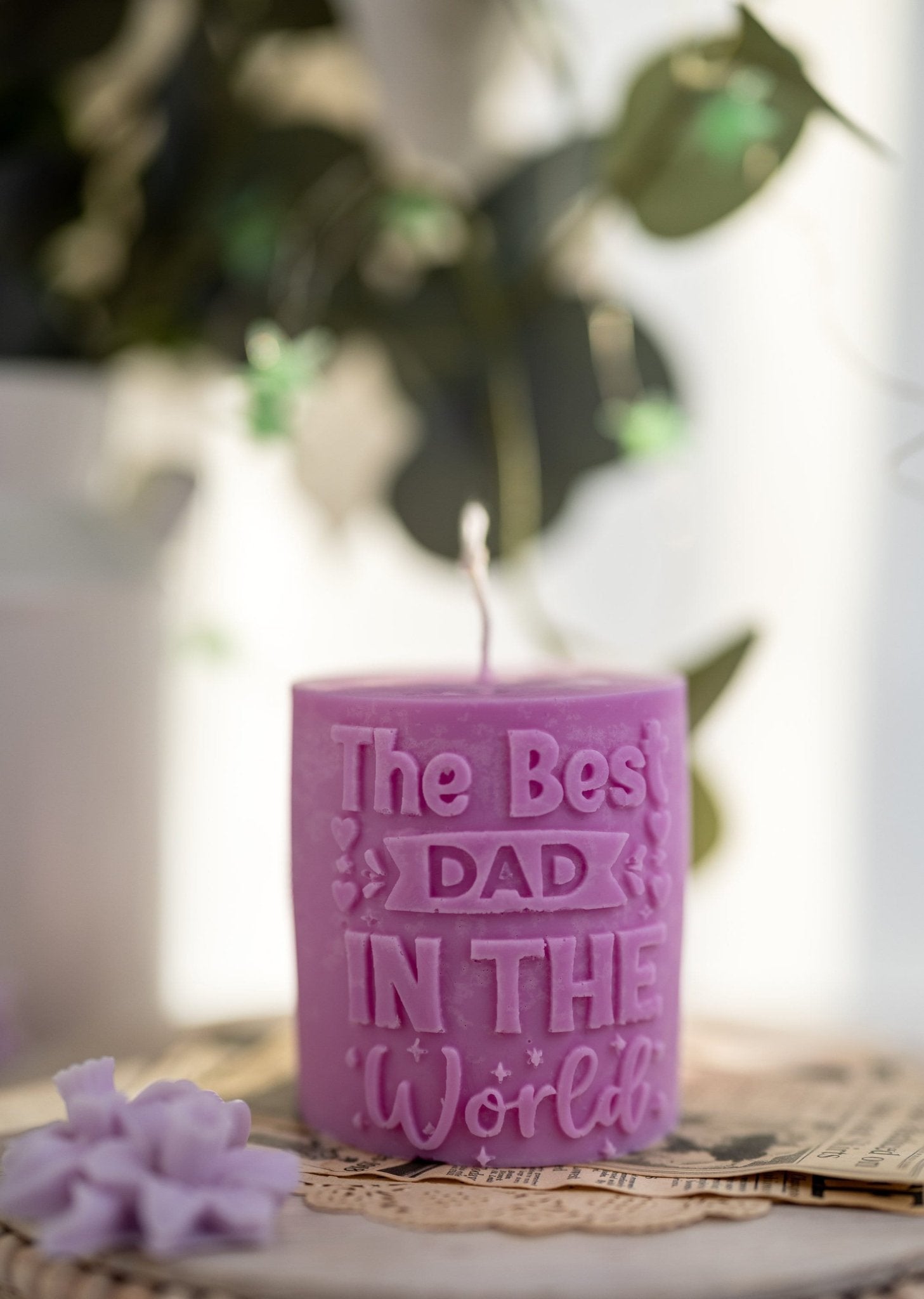 The Best DAD Candle/Best Dad in the World/Father's Day Candle/ Baby Dady Candle/ Sculptural Candle/Handmade