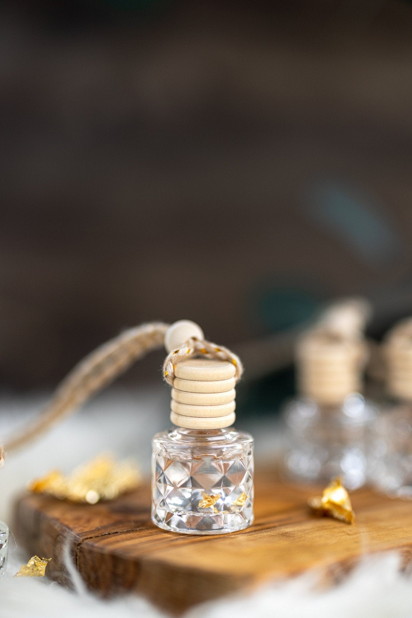 Beautiful Car Diffuser/ Air Freshener/Dimond Car Diffuser /With Real GOLD Flakes /Car accessories for women/men/Luxury/ Spring/Summer