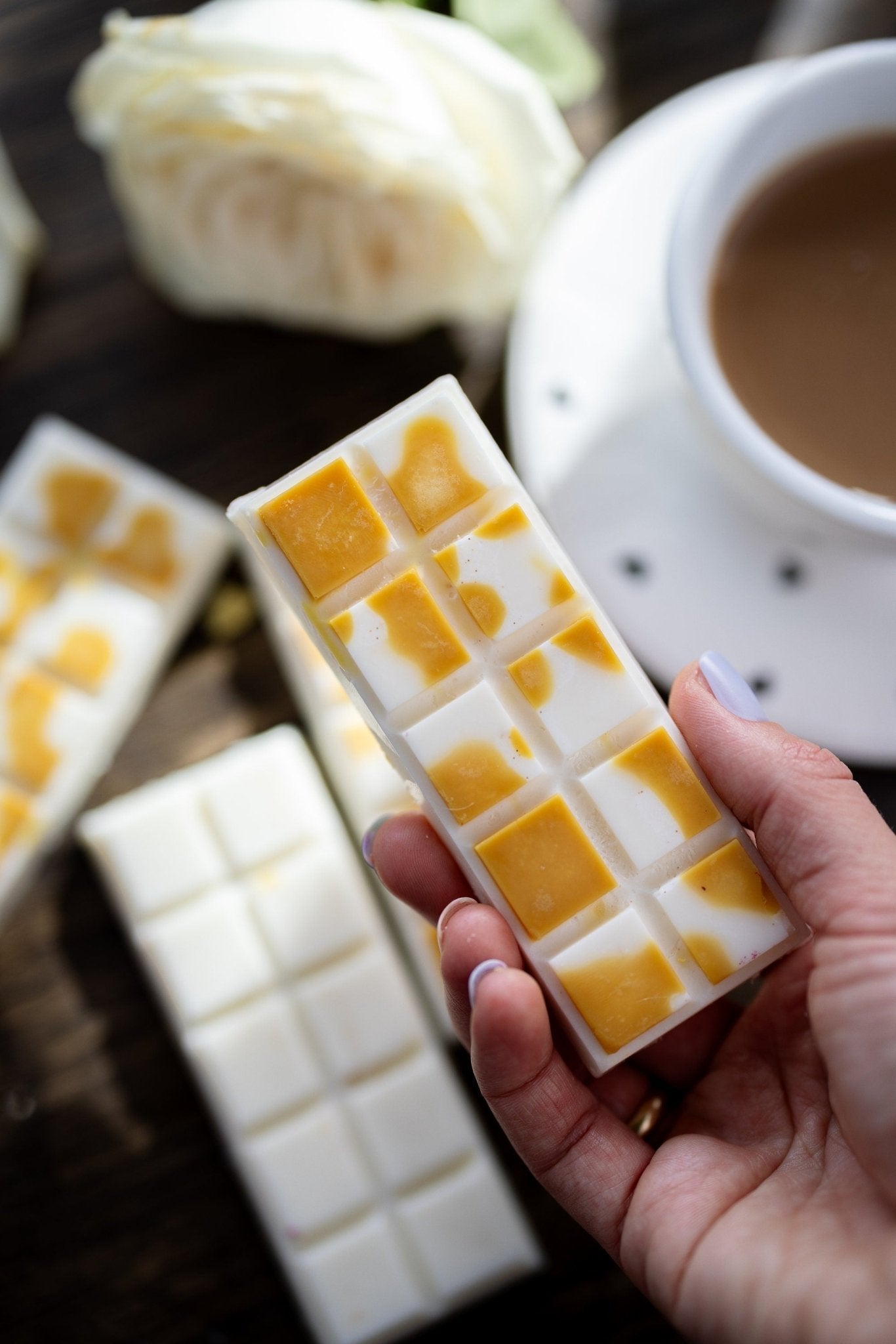 WAX MELTS,Strong Scented ,Snap Bar Wax Melts ,100% Natural Soy Wax , Coffee Shop
