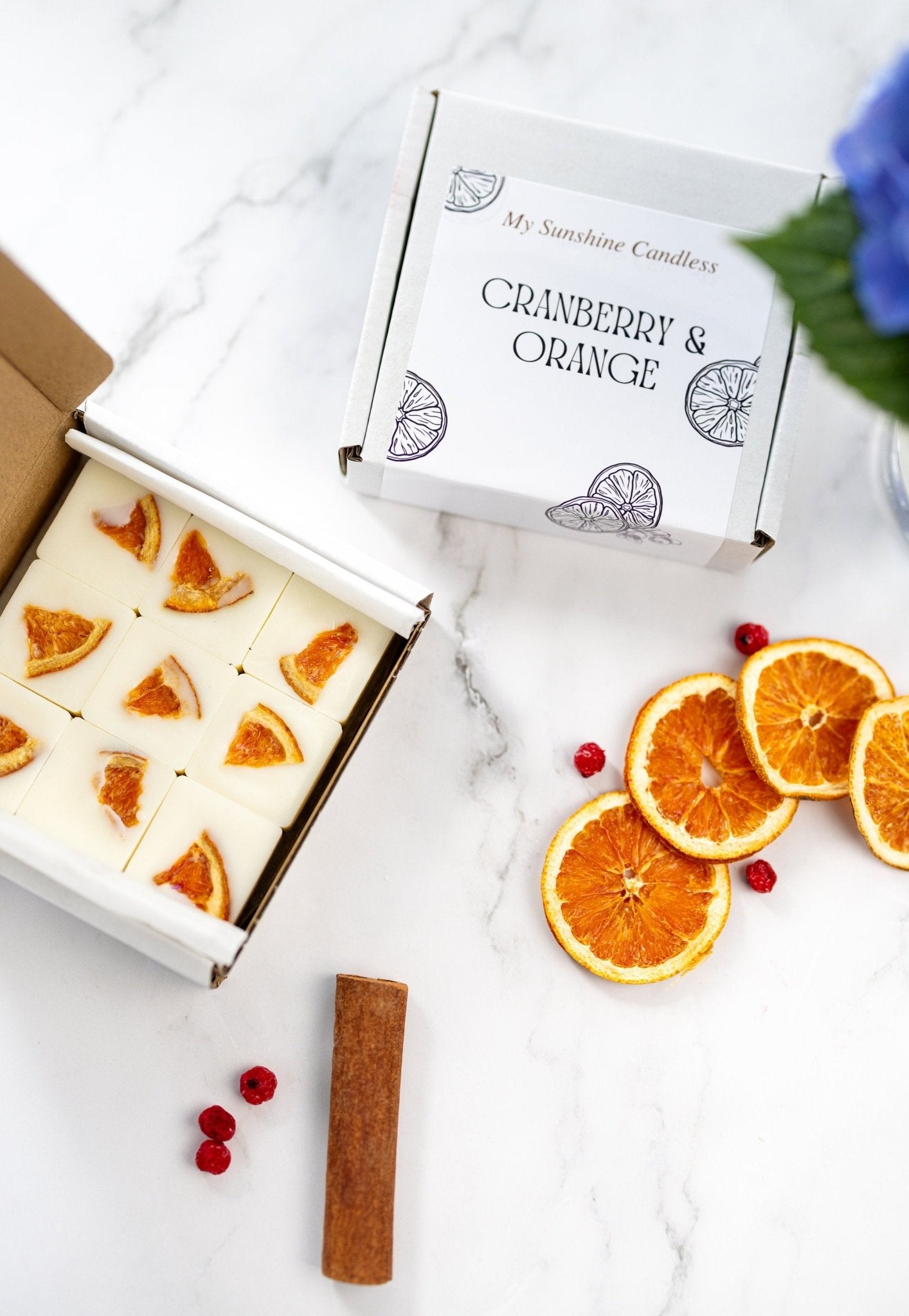 Amazing High Scent Wax Melts , Orange & Cranberry Make with 100% Natural Soy Wax