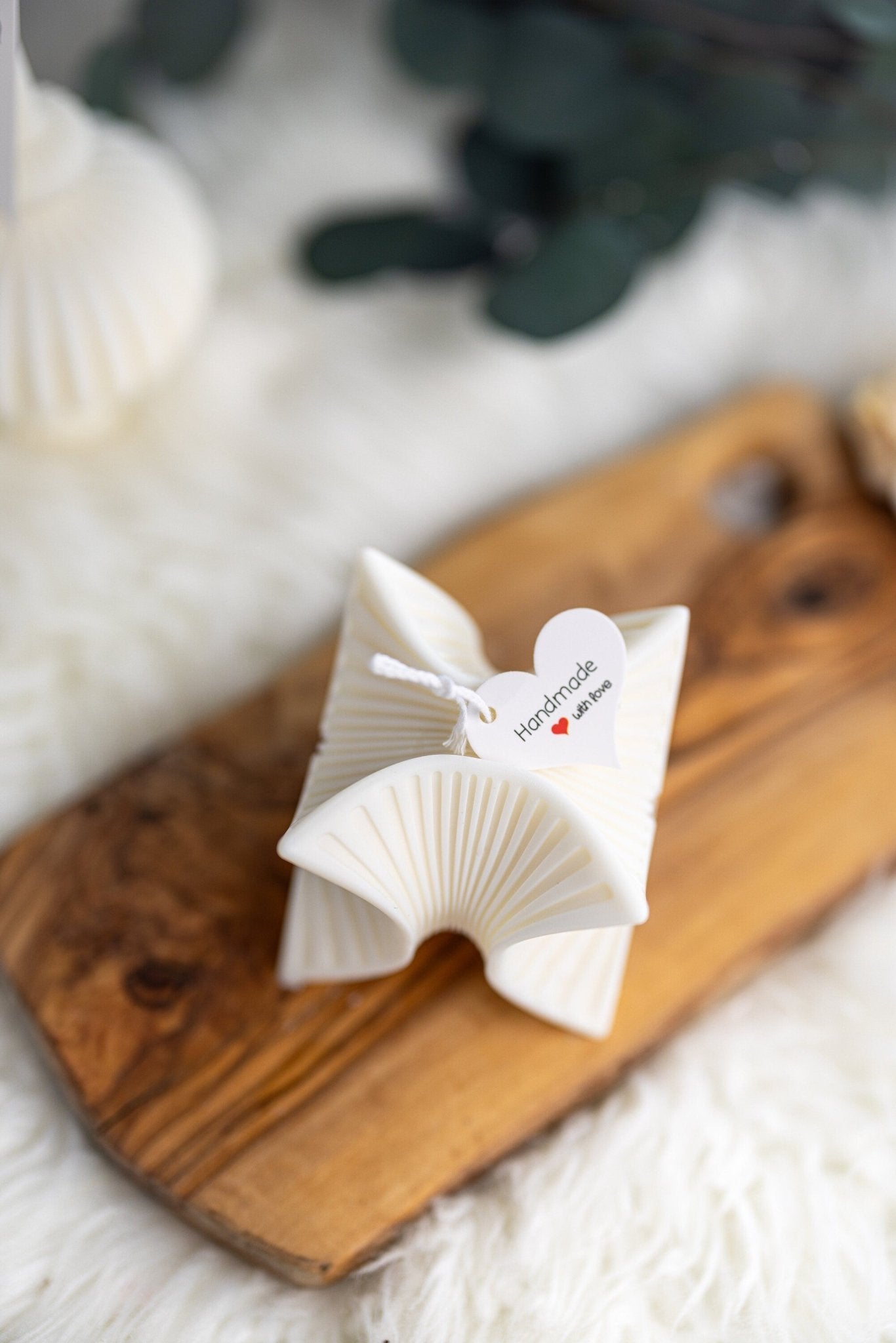 Unique Design Aesthetic Candle/Wavy Striped Sculptural Candle/Pillar Candle/ Modern Candle