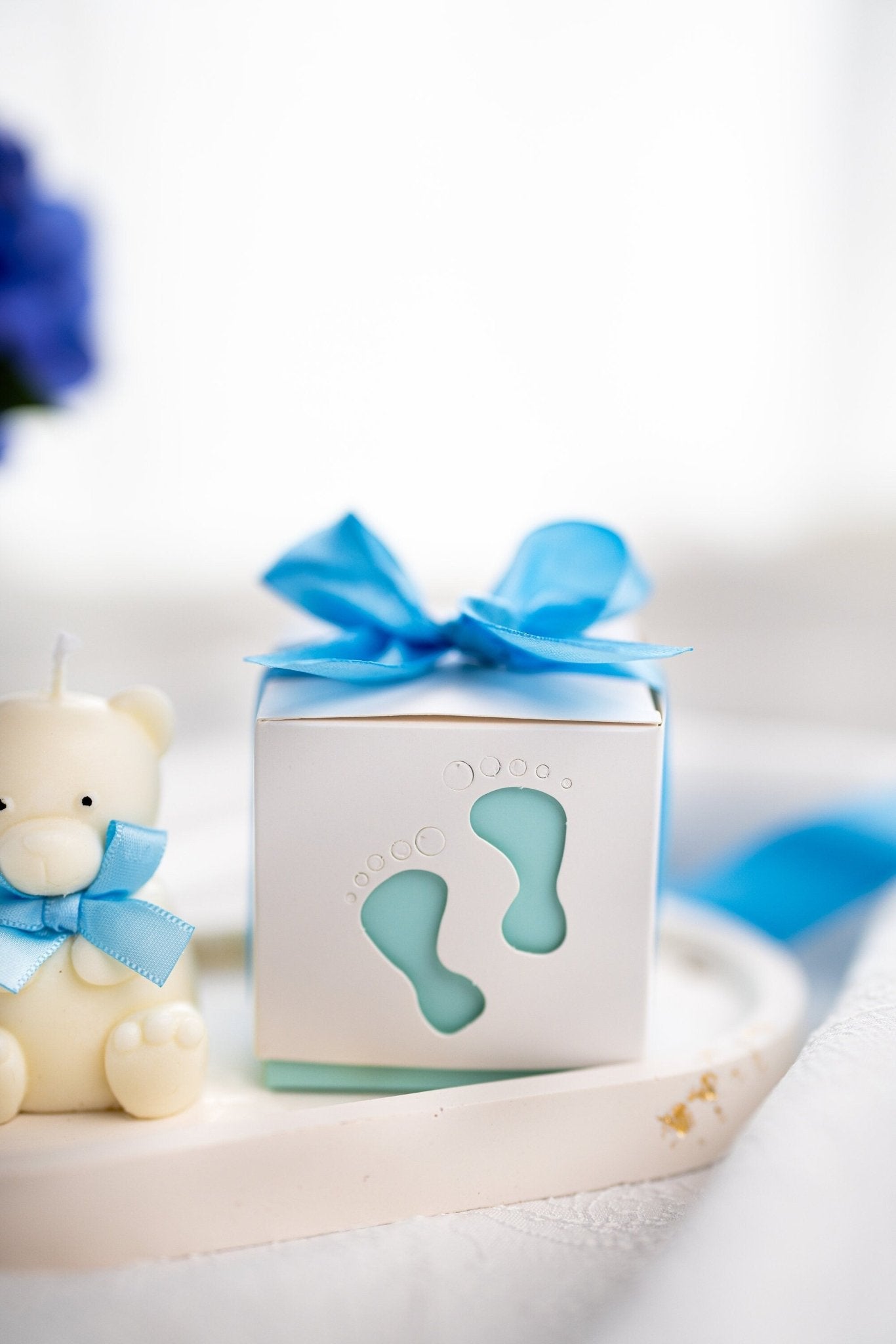 Personalized Candle Tag Gift – Cute Teddy Bear Candle, Baby Shower & Event Favors, Party Gift Box - MY Sunshine Candless