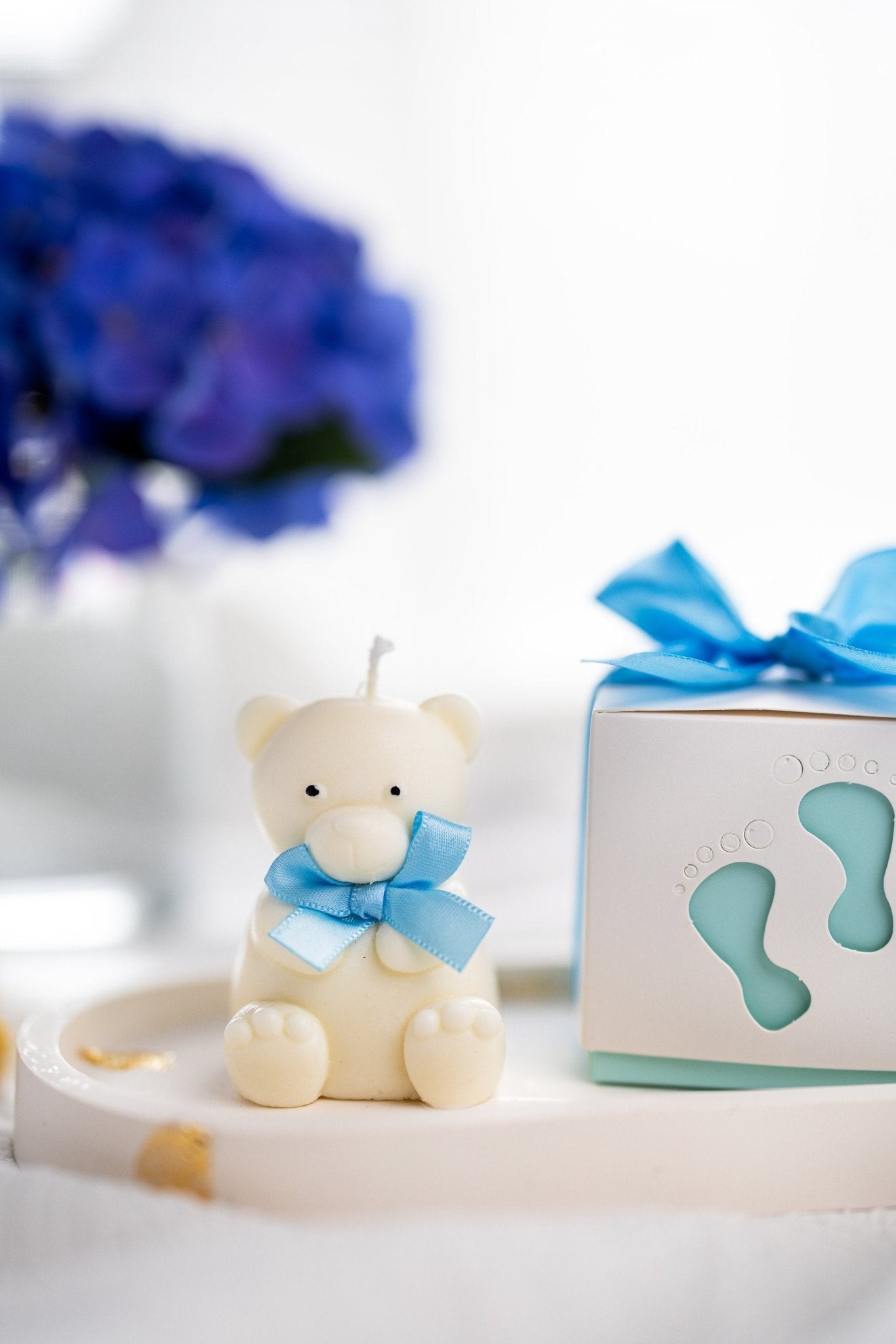 Personalized Candle Tag Gift – Cute Teddy Bear Candle, Baby Shower & Event Favors, Party Gift Box - MY Sunshine Candless