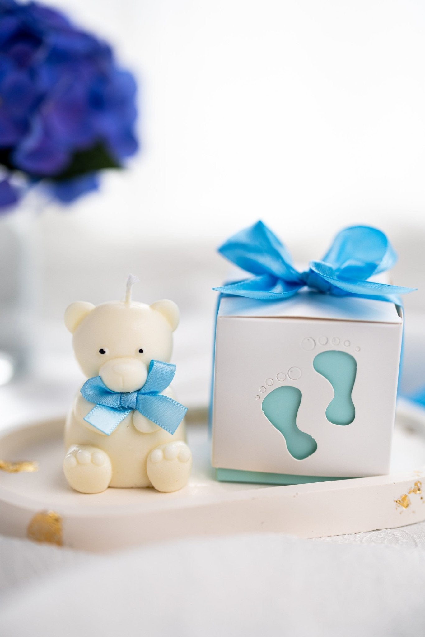 Personalized Candle Tag Gift – Cute Teddy Bear Candle, Baby Shower & Event Favors, Party Gift Box - MY Sunshine Candless