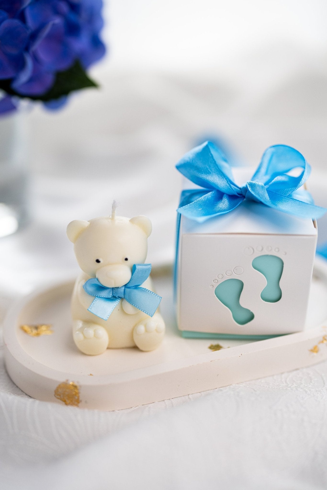 Personalized Candle Tag Gift – Cute Teddy Bear Candle, Baby Shower & Event Favors, Party Gift Box - MY Sunshine Candless
