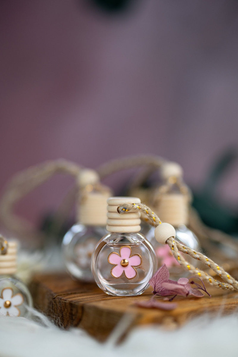 Floral Car Diffuser - Fresh Air Freshener, Stylish Women's Car Accessory, Minimalist Scented Decor - MY Sunshine Candless