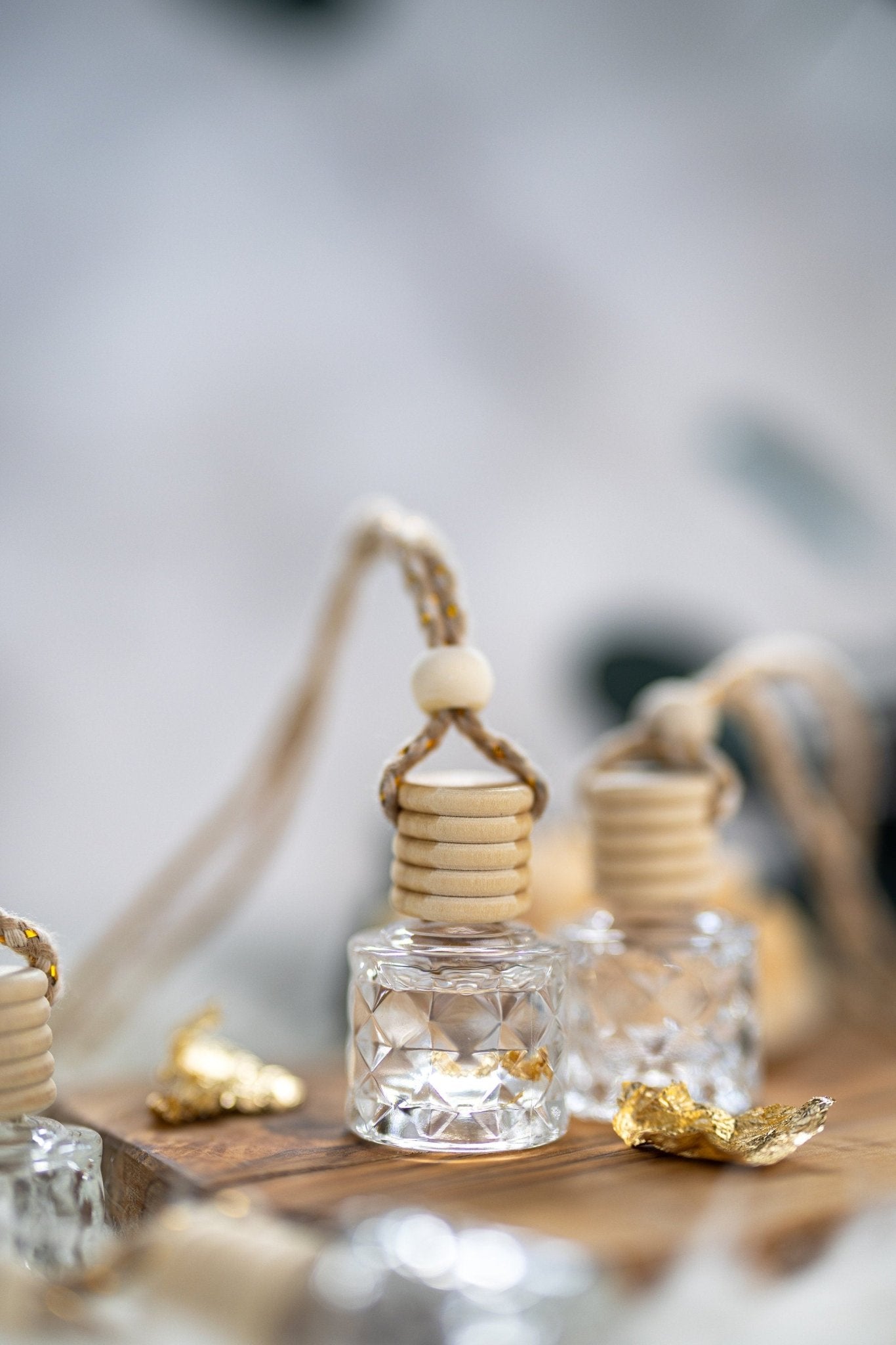 Beautiful Car Diffuser/ Air Freshener/Dimond Car Diffuser /With Real GOLD Flakes /Car accessories for women/men/Luxury/ Spring/Summer