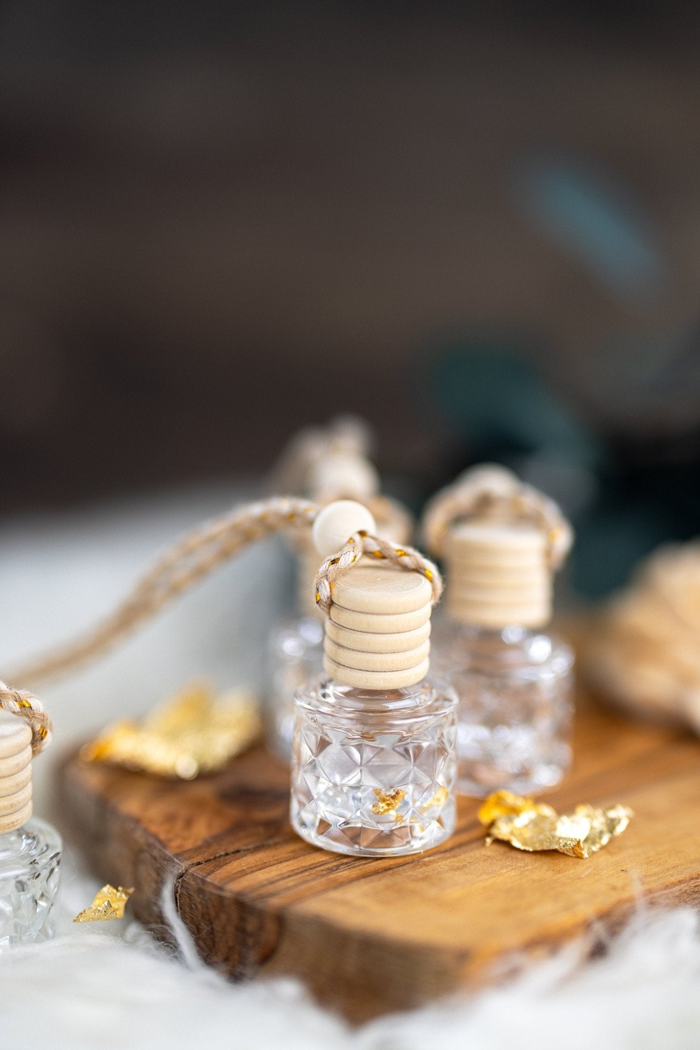 Beautiful Car Diffuser/ Air Freshener/Dimond Car Diffuser /With Real GOLD Flakes /Car accessories for women/men/Luxury/ Spring/Summer