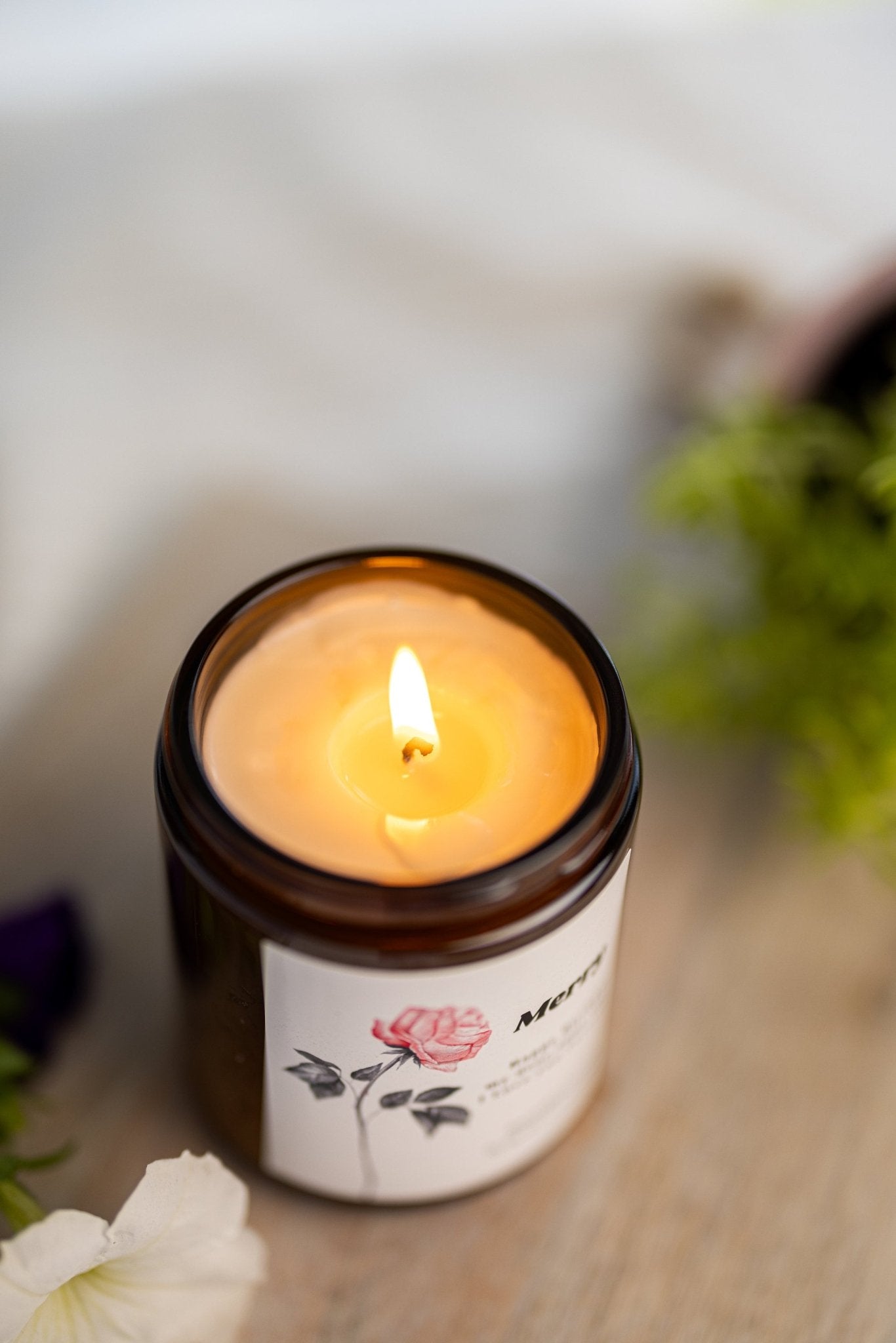 Happy Birthday My Dear Aunt/Birthday Candle/Personalized Birthday Candle/Scented Soy Candle/Gift for Mom/Mothers /Flower Candle