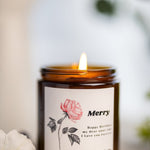 Happy Birthday My Dear Aunt/Birthday Candle/Personalized Birthday Candle/Scented Soy Candle/Gift for Mom/Mothers /Flower Candle