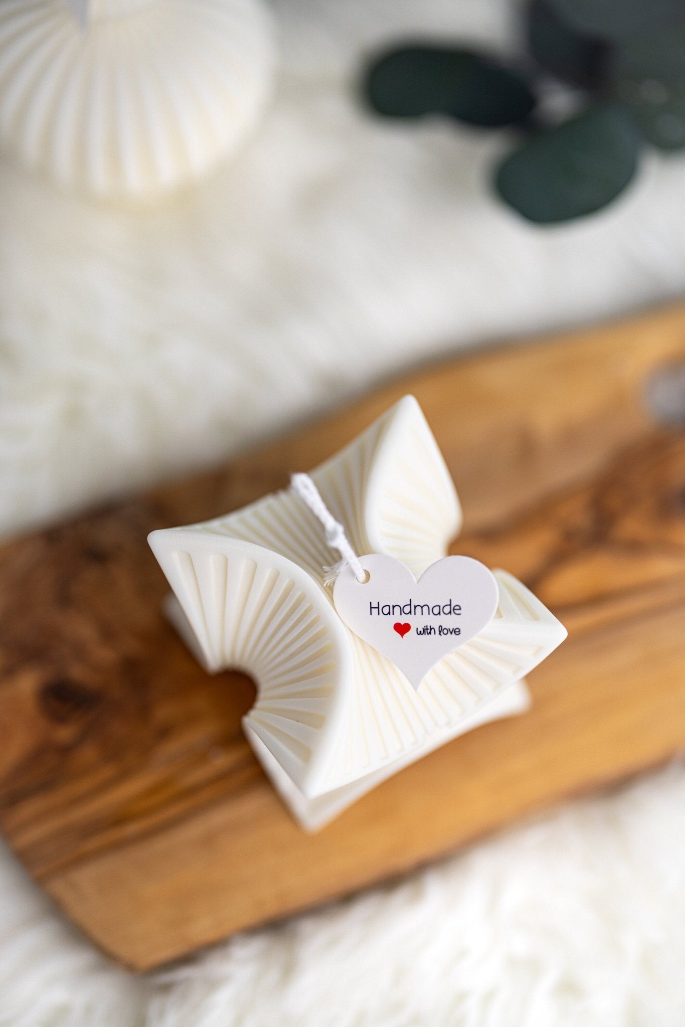 Unique Design Aesthetic Candle/Wavy Striped Sculptural Candle/Pillar Candle/ Modern Candle